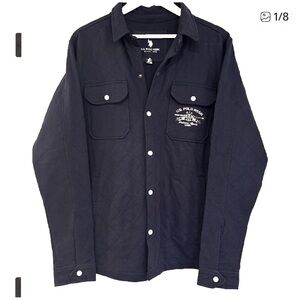 U.S. Polo Assn. Men's Dark Blue Quilted Shirt Jacket